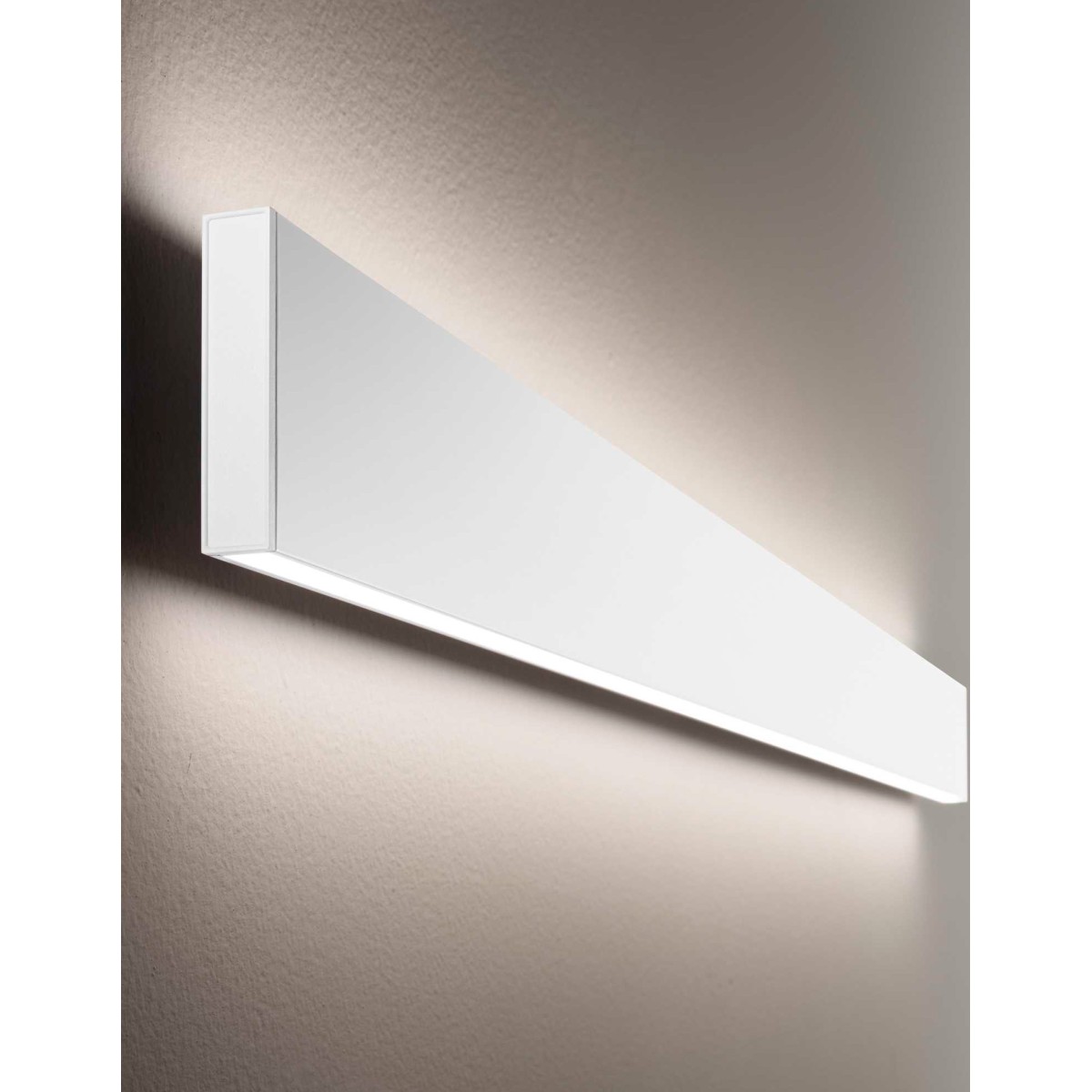 Светильник настенный Ideal Lux Steel AP2 D20 Bi-Emission Wide 4000K LED Белый Димм 268095