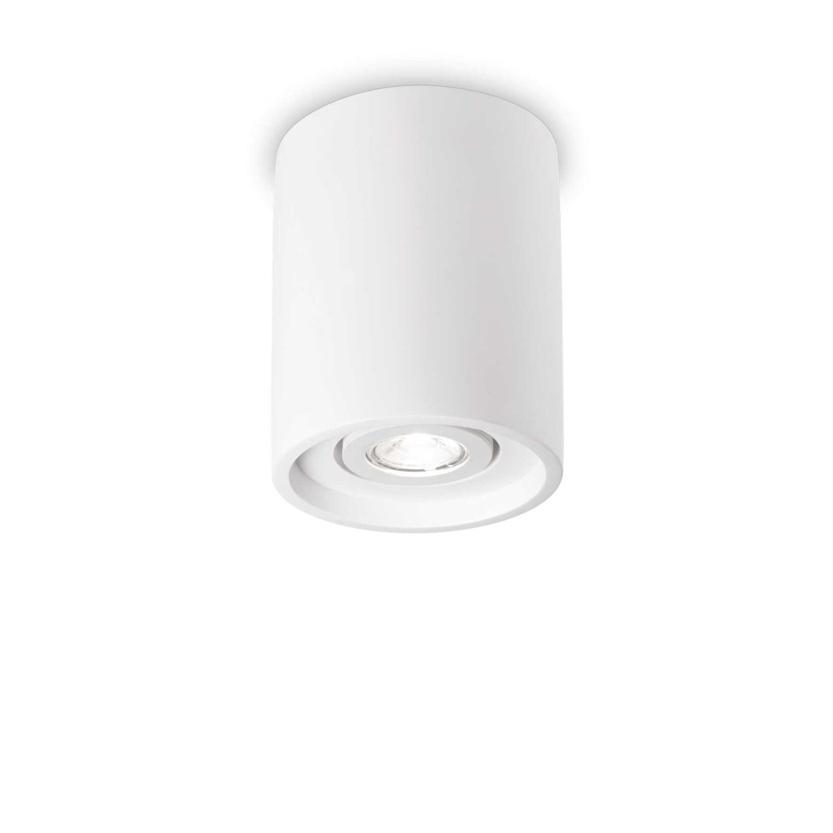 Светильник потолочный Ideal Lux Oak PL1 Round Белый Гипс GU10 150420