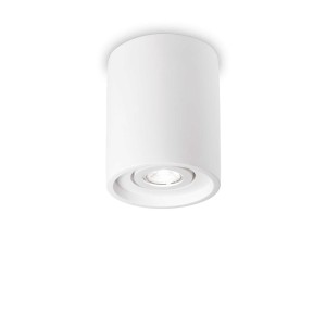 Светильник потолочный Ideal Lux Oak PL1 Round Белый Гипс GU10 150420