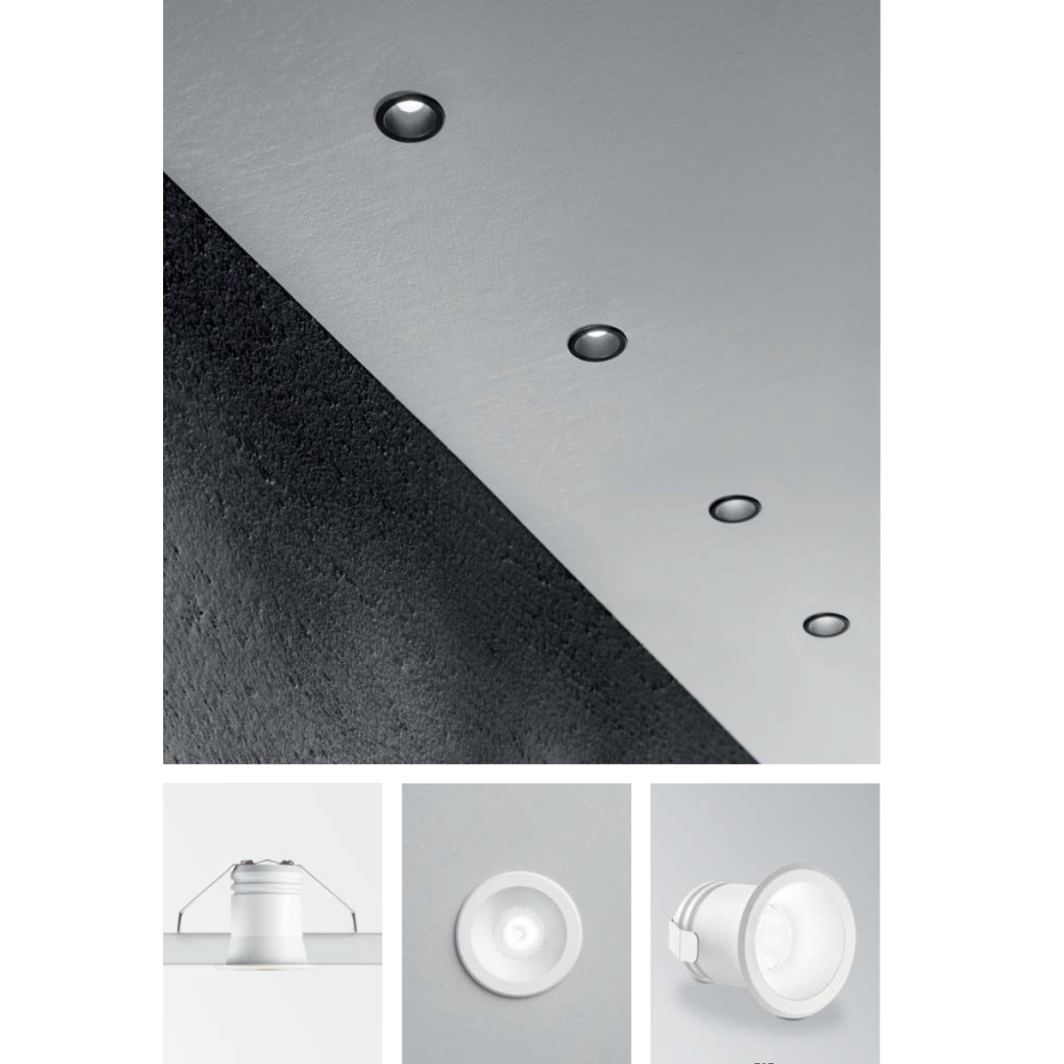 Светильник встраиваемый Ideal Lux Virus FI Черный 3000К LED 244846