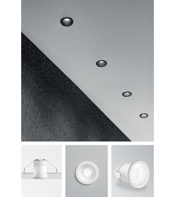 Светильник встраиваемый Ideal Lux Virus FI Черный 3000К LED 244846
