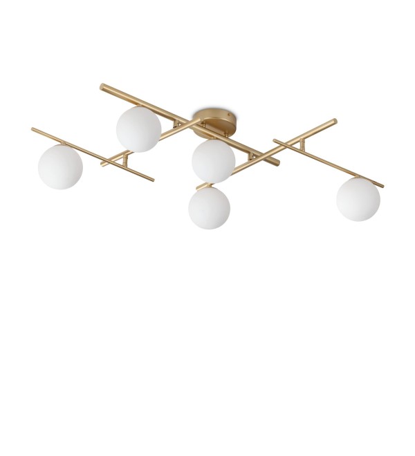 Люстра потолочная Ideal Lux Atlas PL5 Золото G9 311364