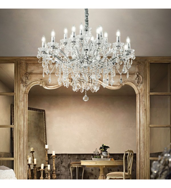 Люстра подвесная Ideal Lux Florian SP18 Золото E14 075181