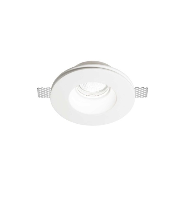 Светильник встраиваемый Ideal Lux Samba FI D75 Round Белый Гипс GU10 150130