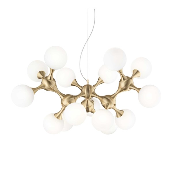 Люстра подвесная Ideal Lux Nodi SP15 Латунь E14 241012