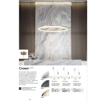 Люстра подвесная Ideal Lux Crown SP D40 Черный 3000К LED 339139