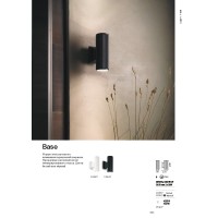 Светильник уличный Ideal Lux Base AP2 Белый GU10 129457