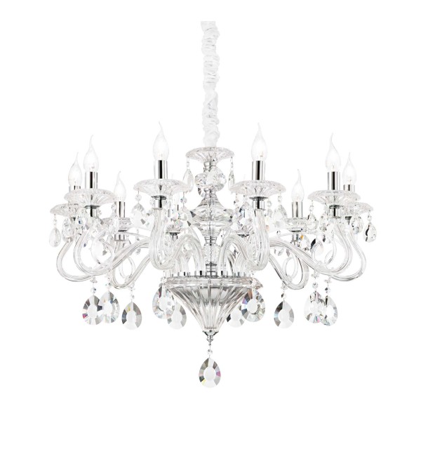 Люстра подвесная Ideal Lux Negresco SP10 Хром E14 141060
