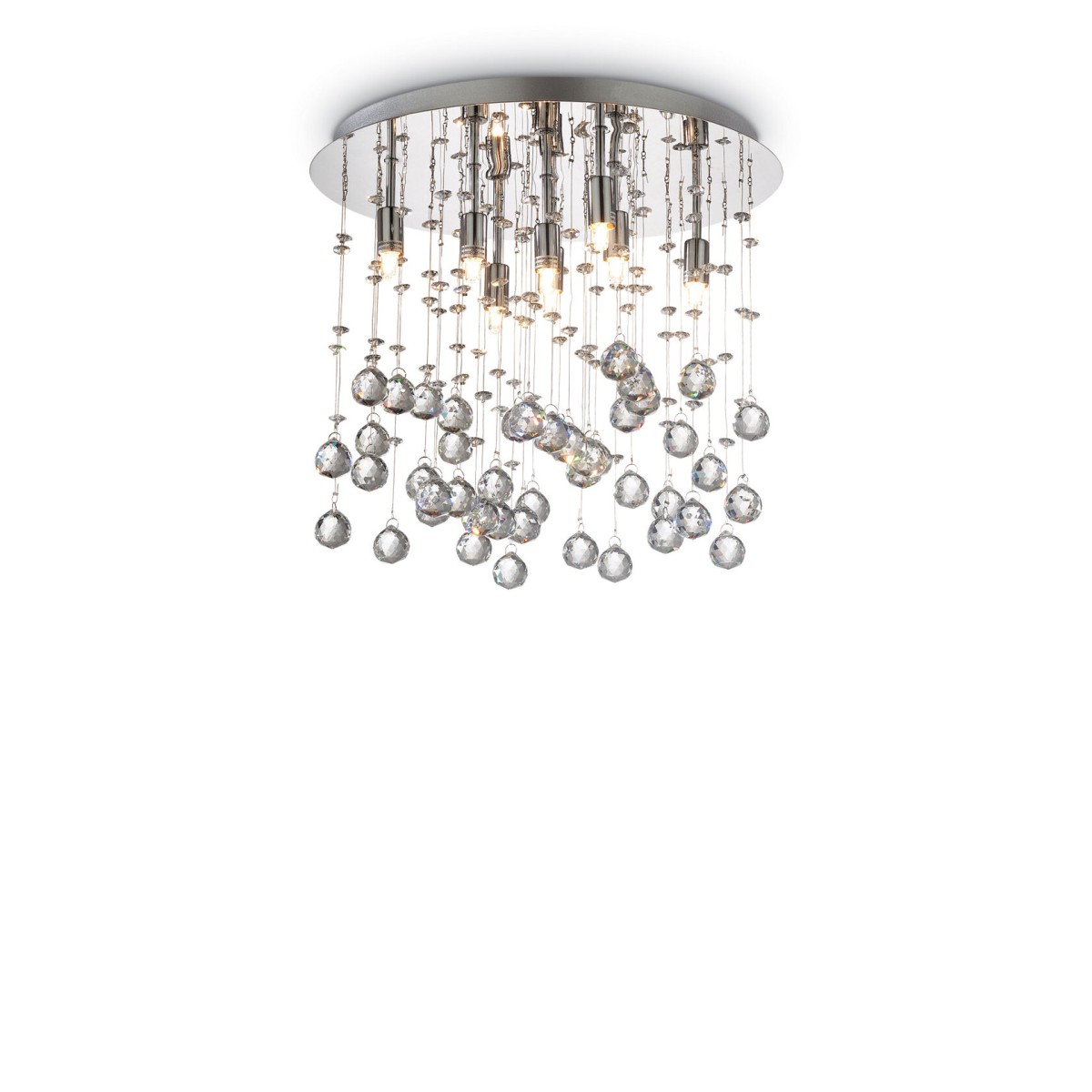 Люстра потолочная Ideal Lux Moonlight PL8 Хром G9 077796