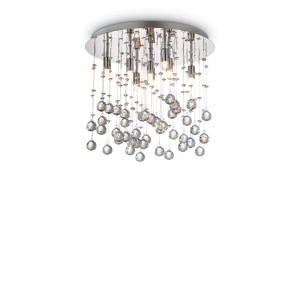Люстра потолочная Ideal Lux Moonlight PL8 Хром G9 077796