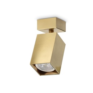 Светильник настенный Ideal Lux Dynamite AP1 Square Латунь GU10 371214