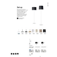 Торшер напольный Ideal Lux Set up MTP1 Без абажура Белый E27 259963