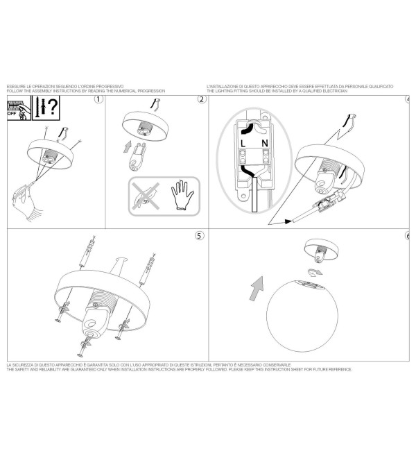 Светильник настенный Ideal Lux Mapa AP1 D15 Белый G9 059808