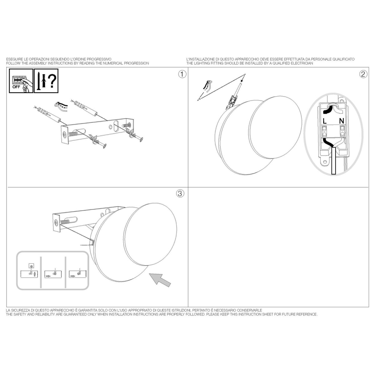 Светильник настенный Ideal Lux Tick AP LED Золото 3000К 238944