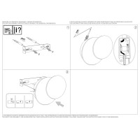 Светильник настенный Ideal Lux Tick AP LED Золото 3000К 238944