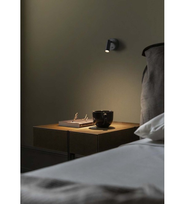 Светильник настенный Ideal Lux Bean AP Round Черный 3000К 260617