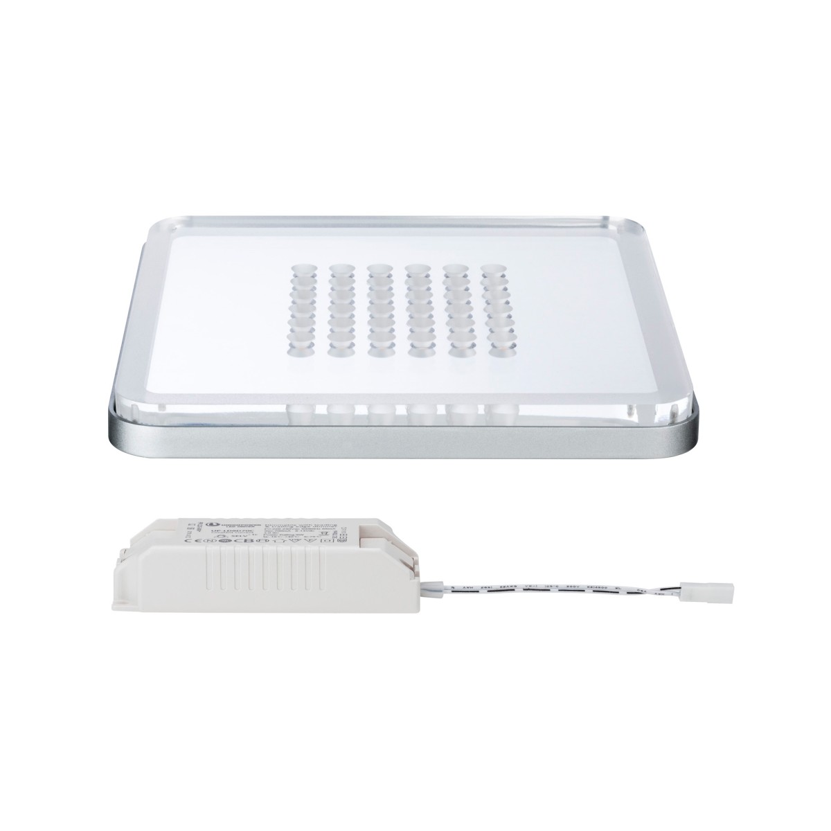 Панель встраиваемая Paulmann Premium Line Panel Shower 210х210 мм Хром матовый 2700K LED 92791