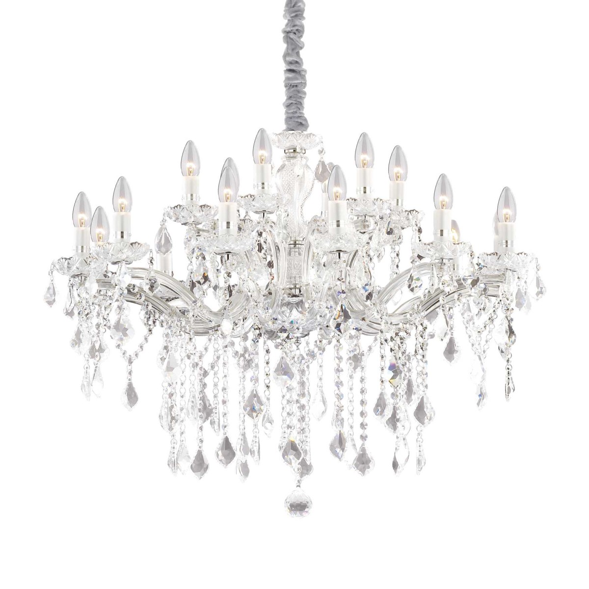 Люстра подвесная Ideal Lux Florian SP18 Хром E14 075150