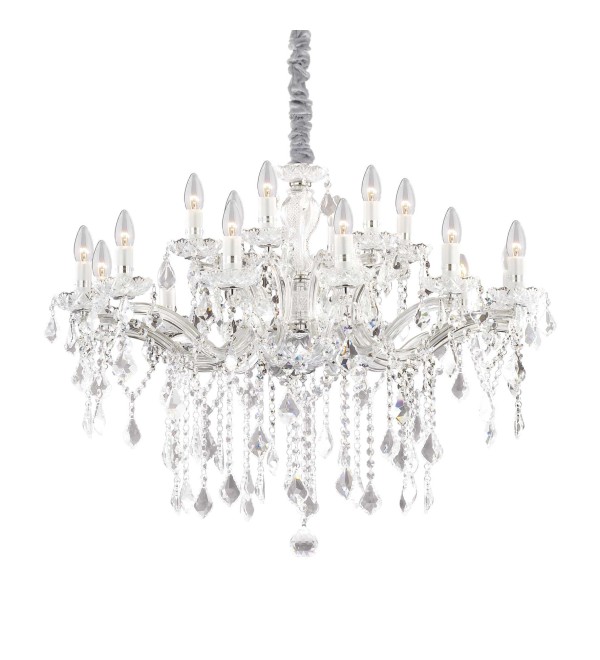 Люстра подвесная Ideal Lux Florian SP18 Хром E14 075150
