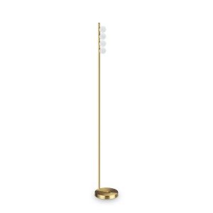Торшер напольный Ideal Lux Binomio LED PT4 Латунь 3000К 328324