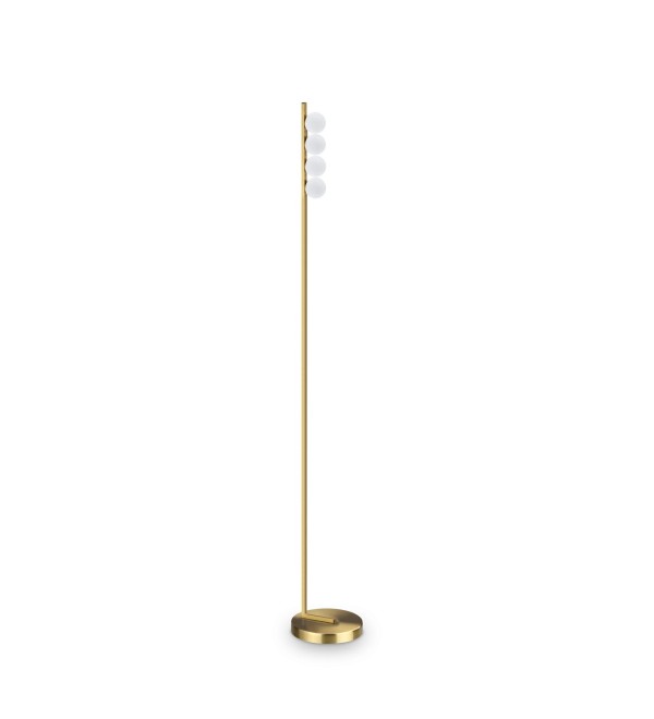 Торшер напольный Ideal Lux Binomio LED PT4 Латунь 3000К 328324