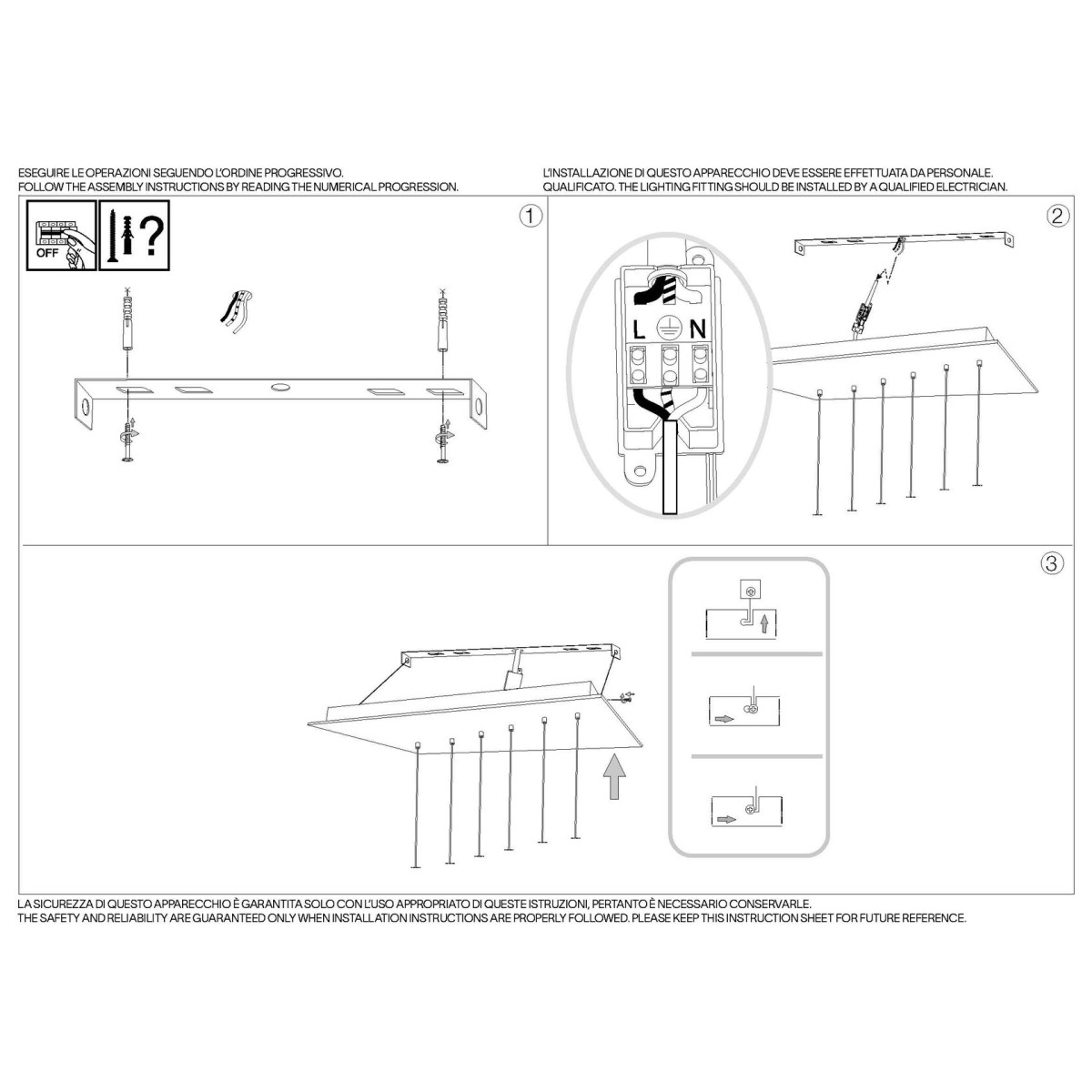 Люстра подвесная Ideal Lux Frame SP Cerchio Черный 3000К 269337