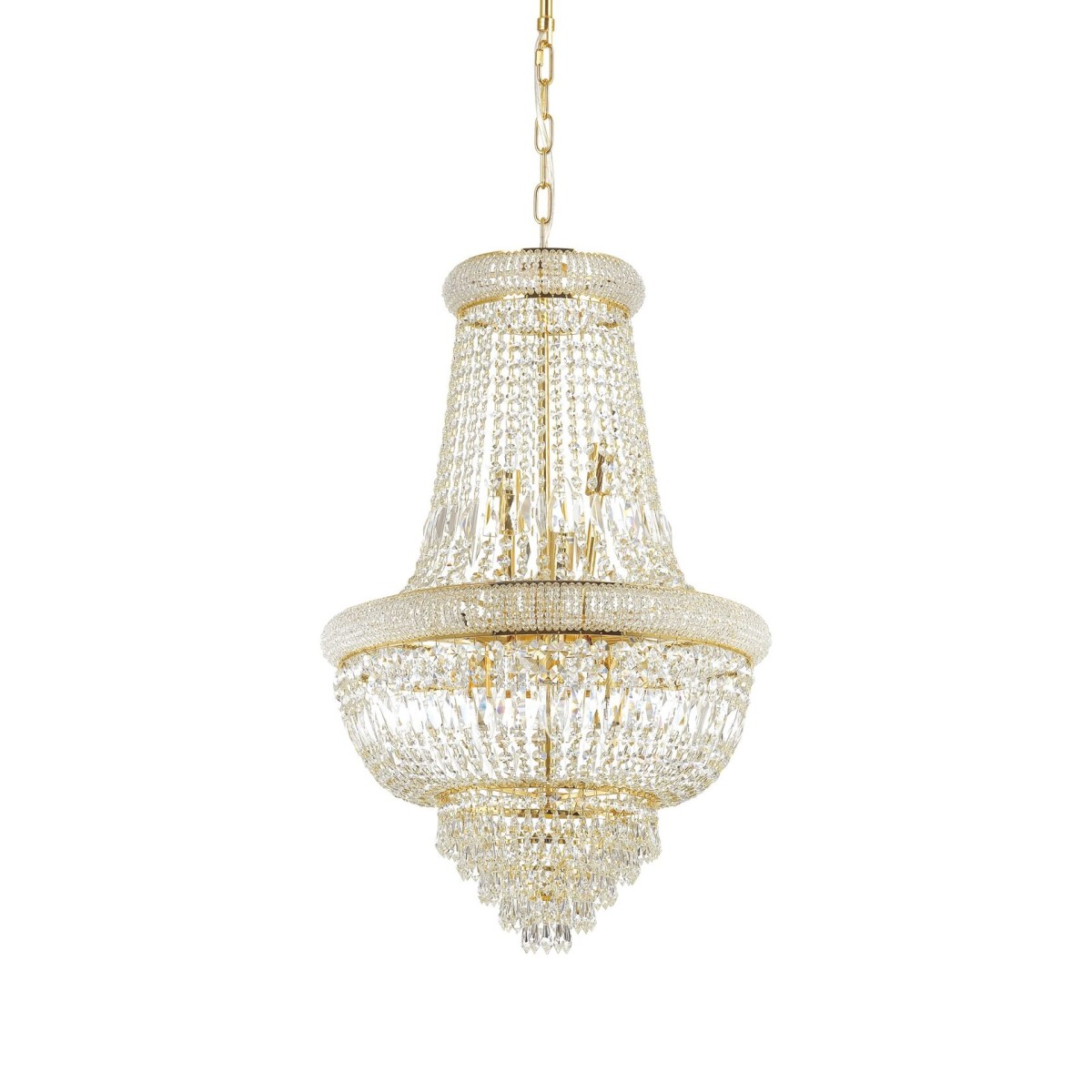 Люстра подвесная Ideal Lux Dubai SP10 Латунь E14 207216