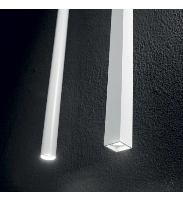 Светильник подвесной Ideal Lux Look LED SP01 Square D1.5 H040 On-Off 3000K Латунь LED 371139