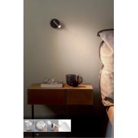Светильник настенный Ideal Lux Bean AP Round Rechargeable Аккумулятор Белый LED 350233