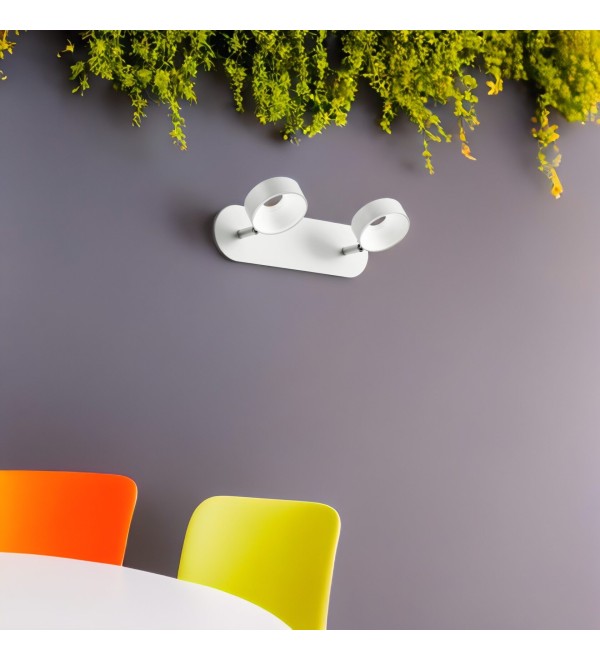 Светильник настенный Ideal Lux Oby AP2 Белый 3000К LED 196695