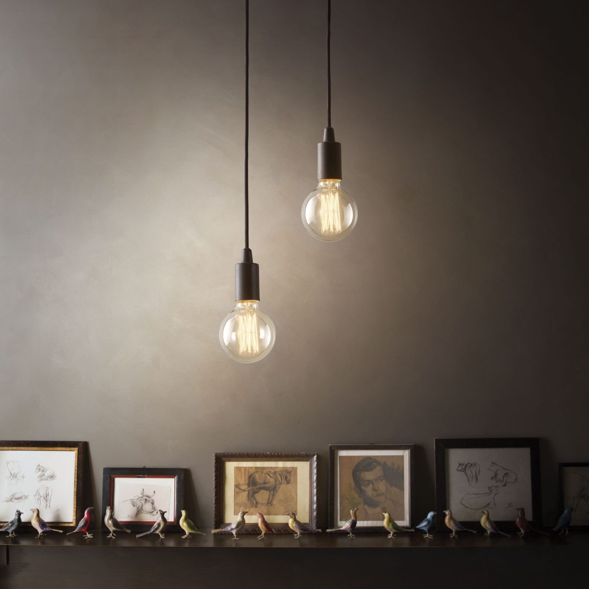 Светильник подвесной Ideal Lux Edison SP Черный E27 113319