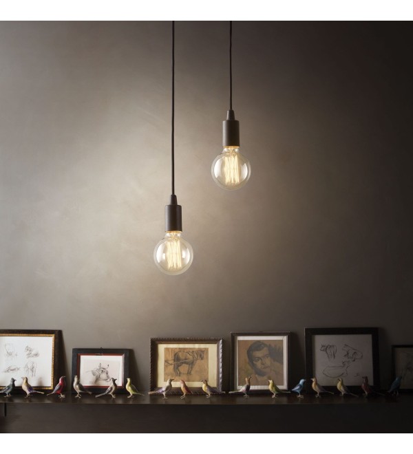 Светильник подвесной Ideal Lux Edison SP Черный E27 113319