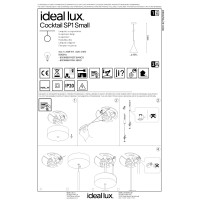 Светильник подвесной Ideal Lux Cocktail SP1 Small Черный E14 074344