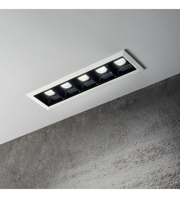 Светильник встраиваемый Ideal Lux Lika FI TRIM 12W 4000K Белый / Черный LED 26787