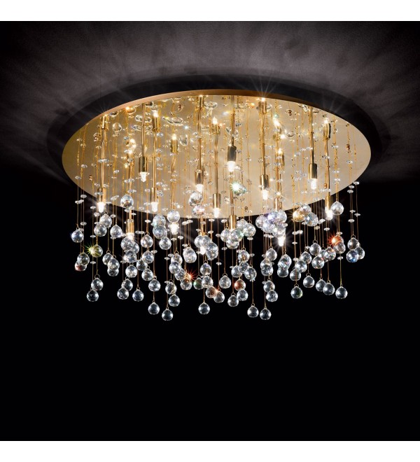 Люстра потолочная Ideal Lux Moonlight PL12 Золото G9 082783