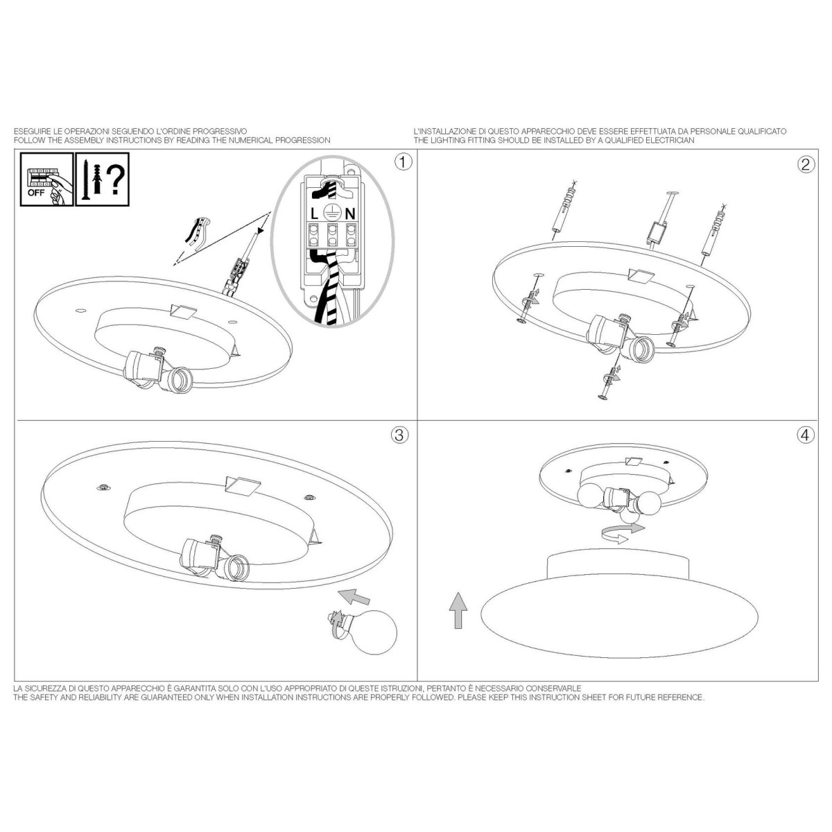 Люстра потолочная Ideal Lux Smarties PL3 D50 Белый E27 032030