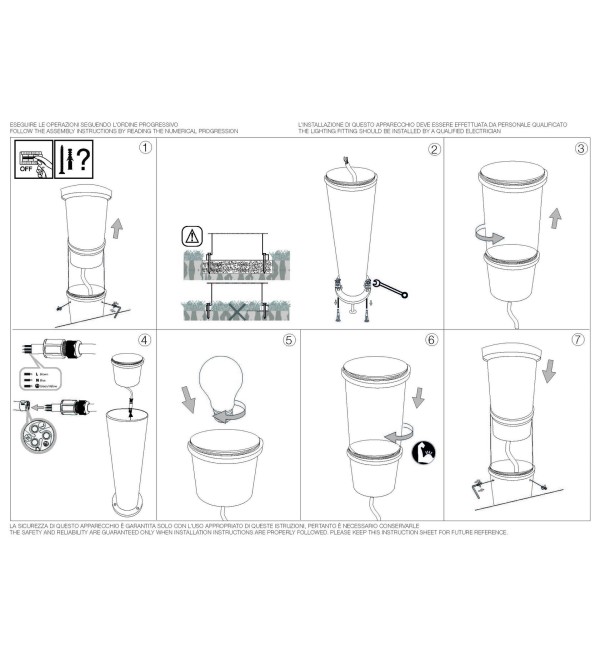 Светильник уличный Ideal Lux Tronco PT1 H80 Кофе E27 163741