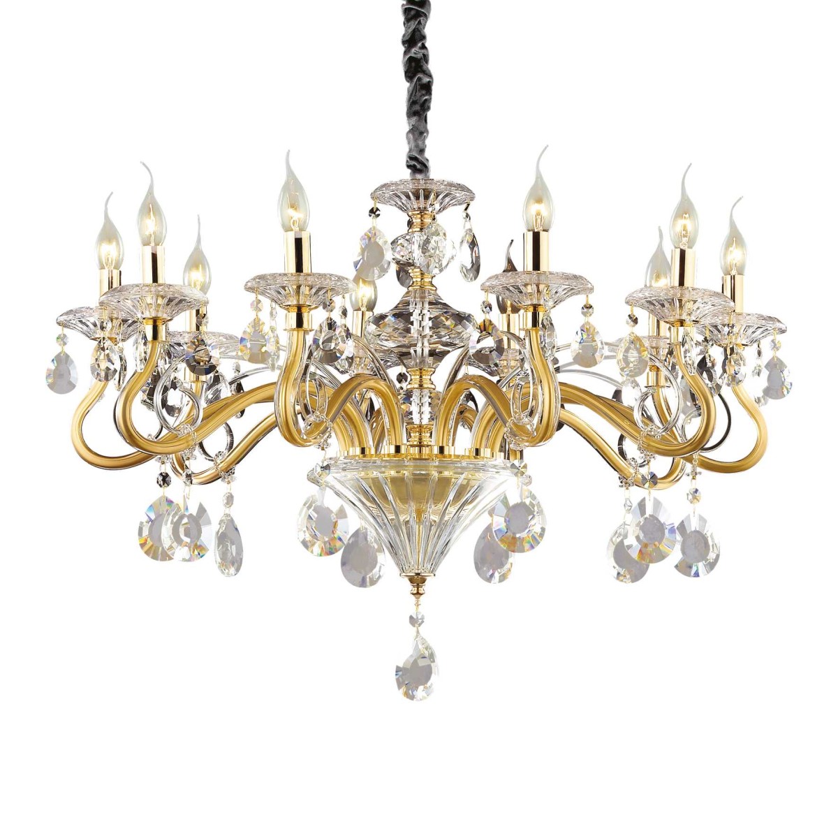 Люстра подвесная Ideal Lux Negresco SP10 Золото E14 087771