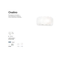 Светильник настенный Ideal Lux Ovalino AP2 Белый E27 038025