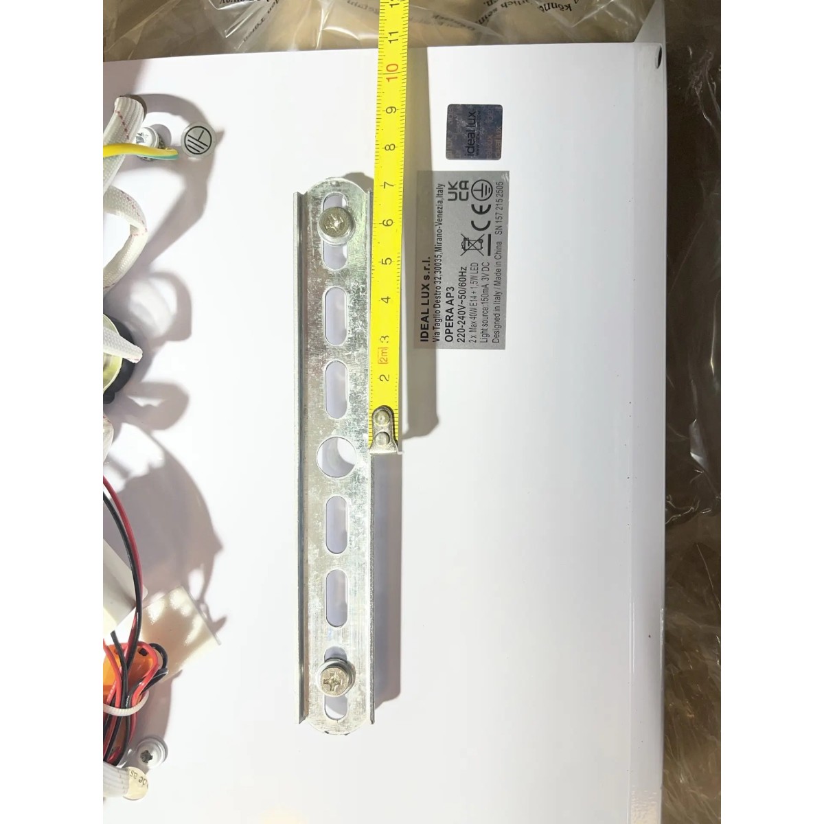 Светильник настенный Ideal Lux Opera AP3 Белый E14 / LED 068268