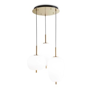 Люстра подвесная Ideal Lux Umile SP3 Золотистый 3000К LED 224541