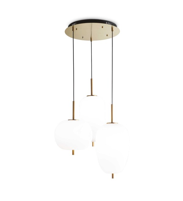 Люстра подвесная Ideal Lux Umile SP3 Золотистый 3000К LED 224541