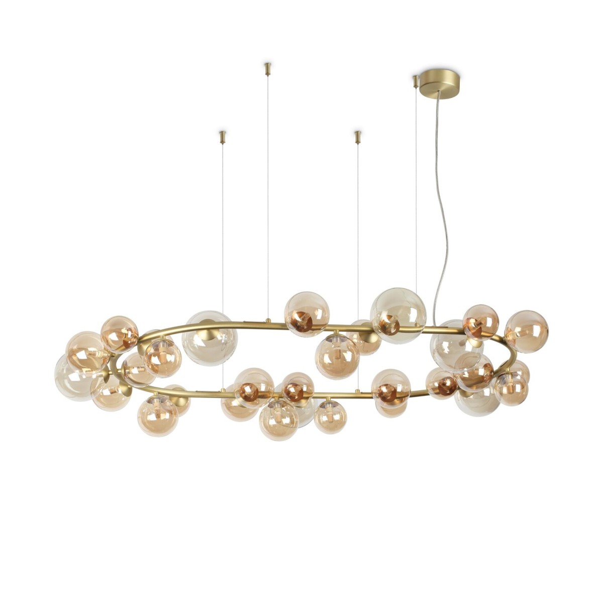 Люстра подвесная Ideal Lux Perlage SP30 Янтарь G9 322780