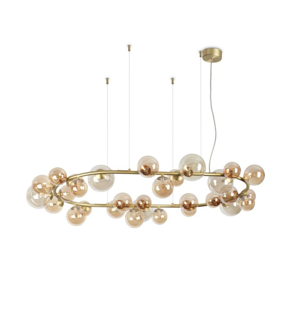 Люстра подвесная Ideal Lux Perlage SP30 Янтарь G9 322780