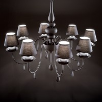 Люстра подвесная Ideal Lux Blanche SP6 Белый E14 035581