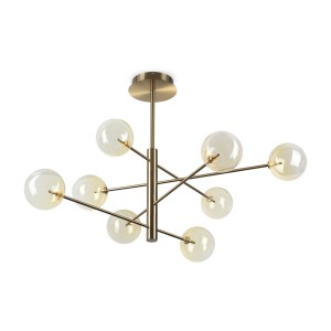 Люстра подвесная Ideal Lux Equinoxe SP8 Янтарь G4 345420
