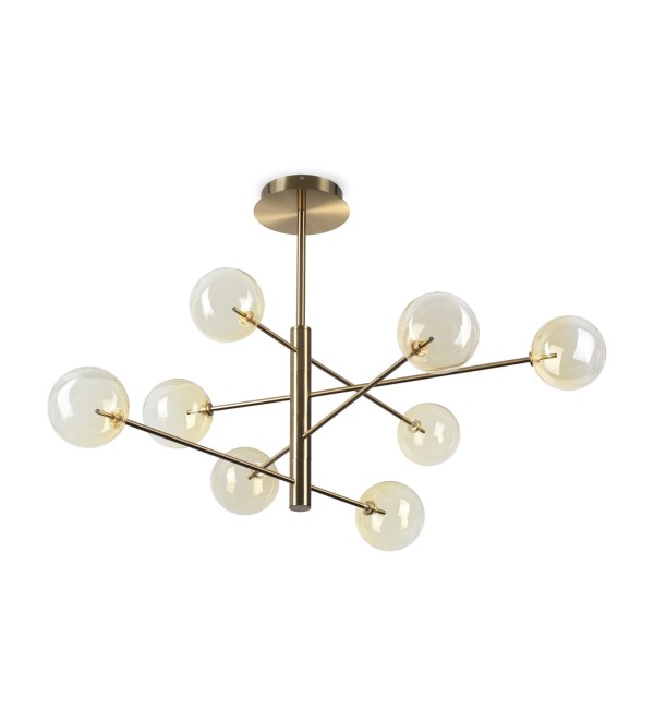Люстра подвесная Ideal Lux Equinoxe SP8 Янтарь G4 345420