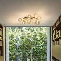 Люстра подвесная Ideal Lux Perlage SP30 Янтарь G9 322780