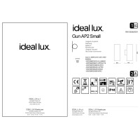 Светильник уличный Ideal Lux Gun AP2 Small Антрацит GU10 236841