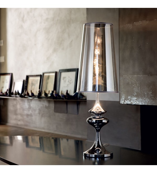 Лампа настольная Ideal Lux Alfiere TL1 Small Хром E27 032467